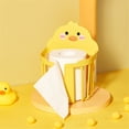 thumbnail image 4 of Mbxmh Bathroom Basket Clearance Sale! Little Yellow Duck Toilet Tissue Box Little Yellow Duck Tissue Box Cute Duck Tissue Box Frees Punching Paper Box, 1X Tissue Box, 4 of 8