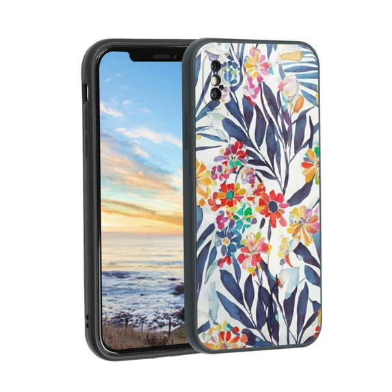 Colorful Phone Case, Degined for iPhone XS Case Men Women, Flexible Silicone Shockproof Case for iPhone XS