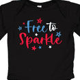 thumbnail image 4 of Inktastic 4th of July Free to Sparkle in Red White and Blue Boys or Girls Long Sleeve Baby Bodysuit, 4 of 5