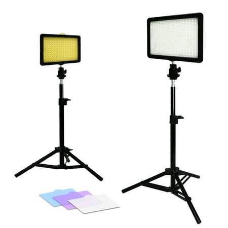 Premium Photo Studio - Loadstone Studio 2x New Premium 216 PCS LED Light for Digital Camera/Camcorder Video Table Top Photo Studio Lighting Stand Kit, WMLS3650