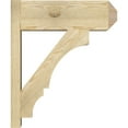 thumbnail image 3 of Ekena Millwork 8"W x 22"D x 26"H Balboa Rough Sawn Craftsman Outlooker, Douglas Fir, 3 of 4