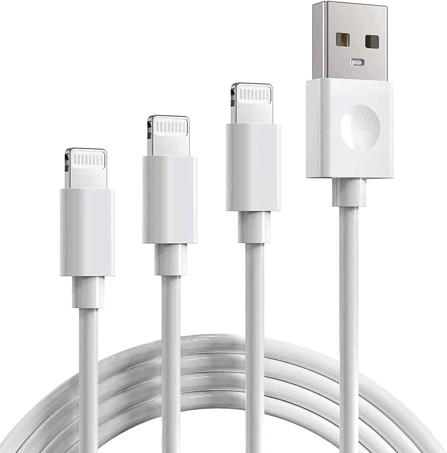 iPhone Charger Cord- 3Pack 3ft 6ft 10ft MFi Certified Lightning Cable USB-A  Fast Charging Cable Compatible with iPhone 14 13 12 11 Mini Pro Max SE X XS  XR 8 7 6