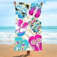 thumbnail image 7 of Eoozwa Microfiber Sand Free Beach Towel Thin Quick Dry Super Absorbent Oversized Large Lightweight Towels, Colorful Bath Towel for Travel Sports Pool Swimming Bath Camping Yoga Youngsters Women Adults, 7 of 7