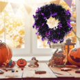 thumbnail image 4 of TRKIYQC, 26CM, guirnalda de puerta delantera de Halloween, calabazas colgantes artificiales/calaveras/murciélagos, adorno de guirnalda para decoración de pared TRKIYQC artístico, 4 of 9