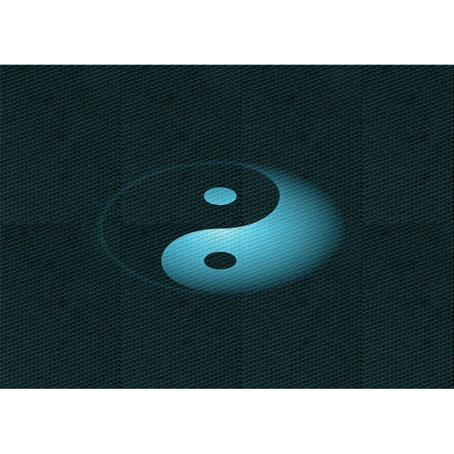 Ahgly Company Tapis d'Intérieur Lavables en Machine, Rectangle Transitionnel de Nuit, Noir, 5' x 8'