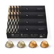 Nespresso Capsules Vertuo, Medium Roast Coffee, Variety Pack, Sweet Vanilla, Golden Caramel, 40-Count Coffee & Espresso Pods, Brews 7.77 oz
