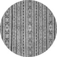 thumbnail image 1 of Ahgly Company Indoor Round Oriental Gray Modern Area Rugs, 5' Round, 1 of 4