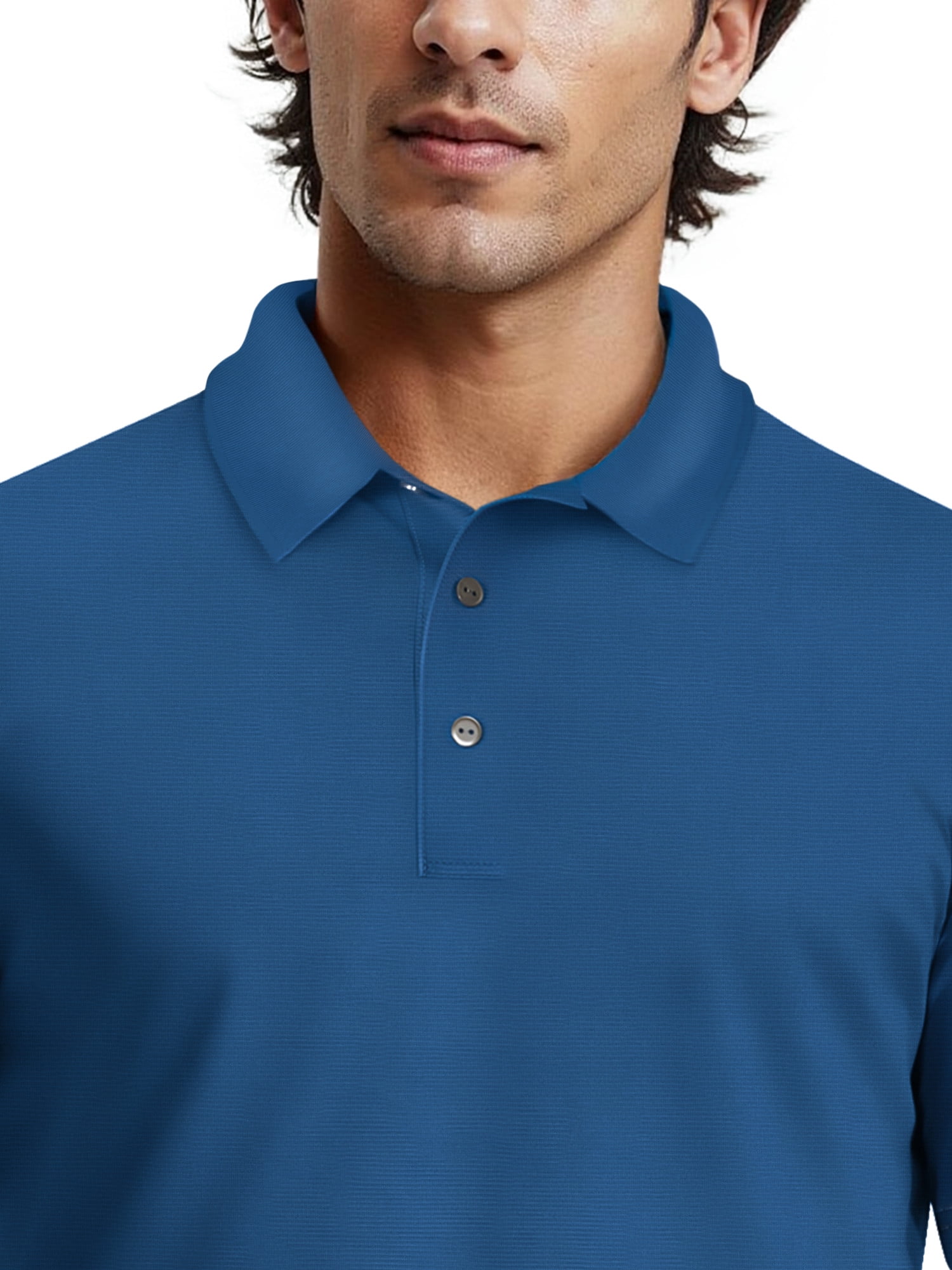 Ben Hogan Men's & Big Men's Performance Solid Polo Shirt with Short Sleeves, Sizes S-5XL