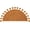 Mustard, variant on Savi Home Cotton Boho Half Circle Bath Mat, Sage Green, 22" x 36"