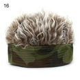 thumbnail image 2 of Visland Mens Novelty Fake Hair Visor Cap, Adjustable Sun Visor Hat with Wig Spiked Hairs with Spiked Hair Fashion Baseball Golf Cap for Men %26 Women, 2 of 5