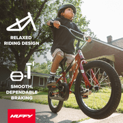 Huffy 16 Rock It Boys’ Kids’ Bike, Fits Riders 42”-48”, EZ Build, Red