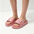 thumbnail image 2 of YOUYEDIAN Sandals for Women Summer Beach Fashion Buckle Deco Comfy Versatile Platform Waterproof Sandals Casual Breathable Open Toe Backless Flat Shoes, 2 of 5