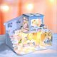 thumbnail image 3 of 1-Pack DIY Cottage Birthday Gift Toy Cottage Model Toy Art House Ornaments Handmade Gift, Creative Fun Puzzle, 3 of 3