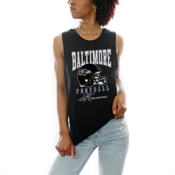 Women's Gameday Couture Black Baltimore Ravens Preseason Opener Racerback Tank Top