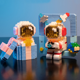 thumbnail image 3 of Mini bloques de construcción Ladrillos de juguete de construcción de mascotas Micro Mini bloques, 3 of 5