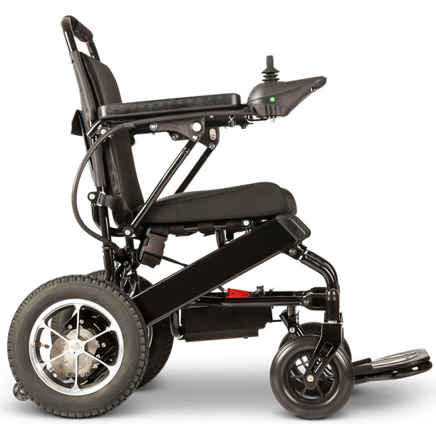 Foldable Electric Wheelchair with Remote Control, Medical Mobility Aid Scooter, Heavy Duty Power