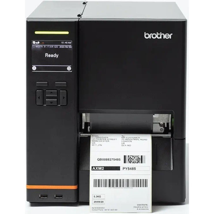 Brother TJ-4520TN Industrial Direct Thermal/Thermal Transfer Printer, Barcode Label Print, USB, Serial