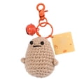 thumbnail image 3 of Llavero de conejo de ganchillo de lana hecho a mano | Colgante de patata Sunny Doll | Lindo colgante de bolso de animal | 10x6x5cm | Caja de regalo incluida | Accesorio llavero para bolsos, llaves, 3 of 7