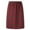 Red, variant on Leesechin Men Casual Essentials Snap Fastener Pleated Skirt Elastic Waist Short Skirt