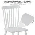 thumbnail image 5 of PAPROOS Dining Chairs Set of 4, Solid Wood Dining Room Chair with Backrest, Modern Wide Kitchen Dining Chair with Comfortable Seat for Kitchen, Dining Room, White, 5 of 10