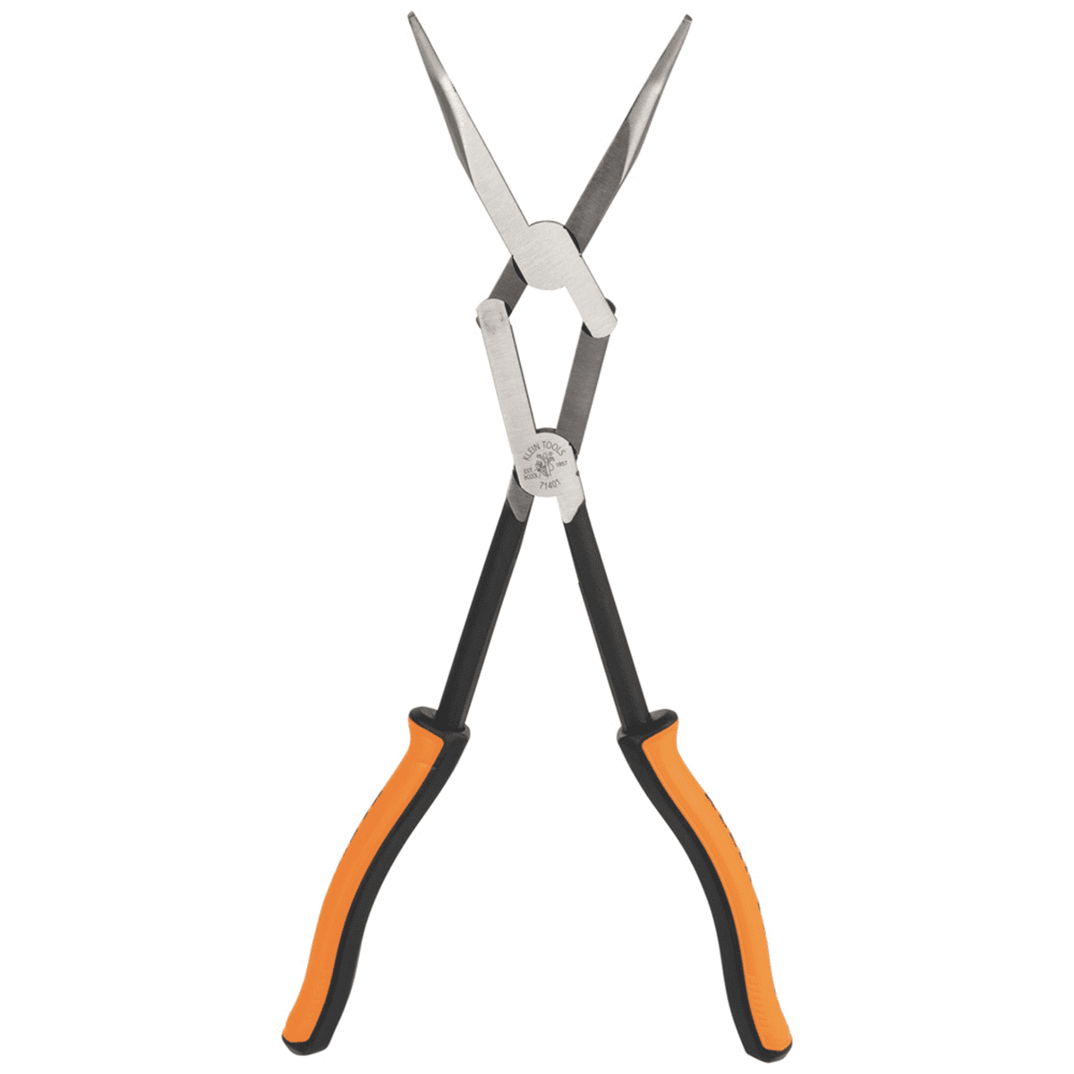 Klein Tools Pliers, Long Reach Needle Nose Pliers, Bent Nose, 13-Inch