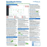Learn QuickBooks Online Quick Reference Training Card - Laminated Tutorial Guide Cheat Sheet of Instructions, Tips & Shortcuts