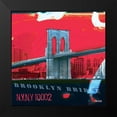 thumbnail image 2 of Thalie 15x15 Black Modern Framed Museum Art Print Titled - Brooklyn Bridge, 2 of 5