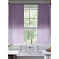 thumbnail image 2 of Purple Gradient Sheer Curtains 72 inches Long 2 Panels Set Simple Color Gradient Abstract Art Tiers Sheers Rod Pocket Small Window Short Curtains for Kitchen Cafe, Each 52" W x 72" L, 2 of 7
