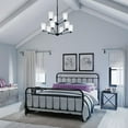 thumbnail image 2 of Progress Lighting Adley 9-Light Double-Tiered Chandelier, Steel, Matte Black, Etched White Glass Shades, 2 of 18