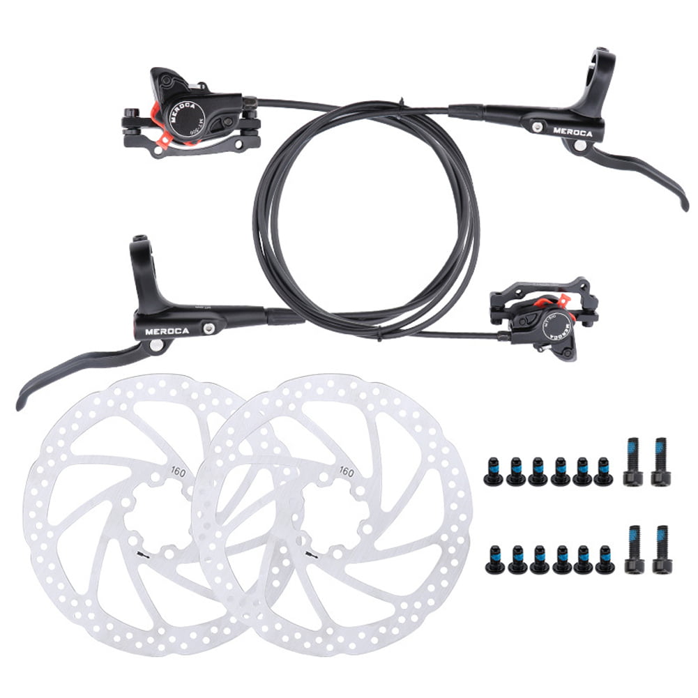 MEROCA Disc Brake MTB Bike Cycling Bicycle Front Rear Caliper 160mm Rotors 
