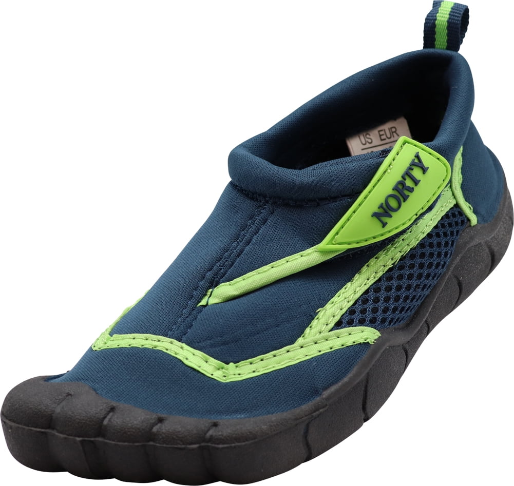 NORTY Boys Water Shoes Child Male Beach Pool Shoes Navy Lime 1 ...