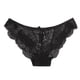 thumbnail image 2 of Gibobby ropa interior Ropa interior con volantes de encaje hueco en la cintura de mujer Íntimos cómodos y sexys bajos(Negro, L), 2 of 4