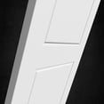 thumbnail image 6 of White Double Barn Door with Full Hardware Set 32'' X 80'' Prefinished Wood Door 3-Panel, 6 of 11