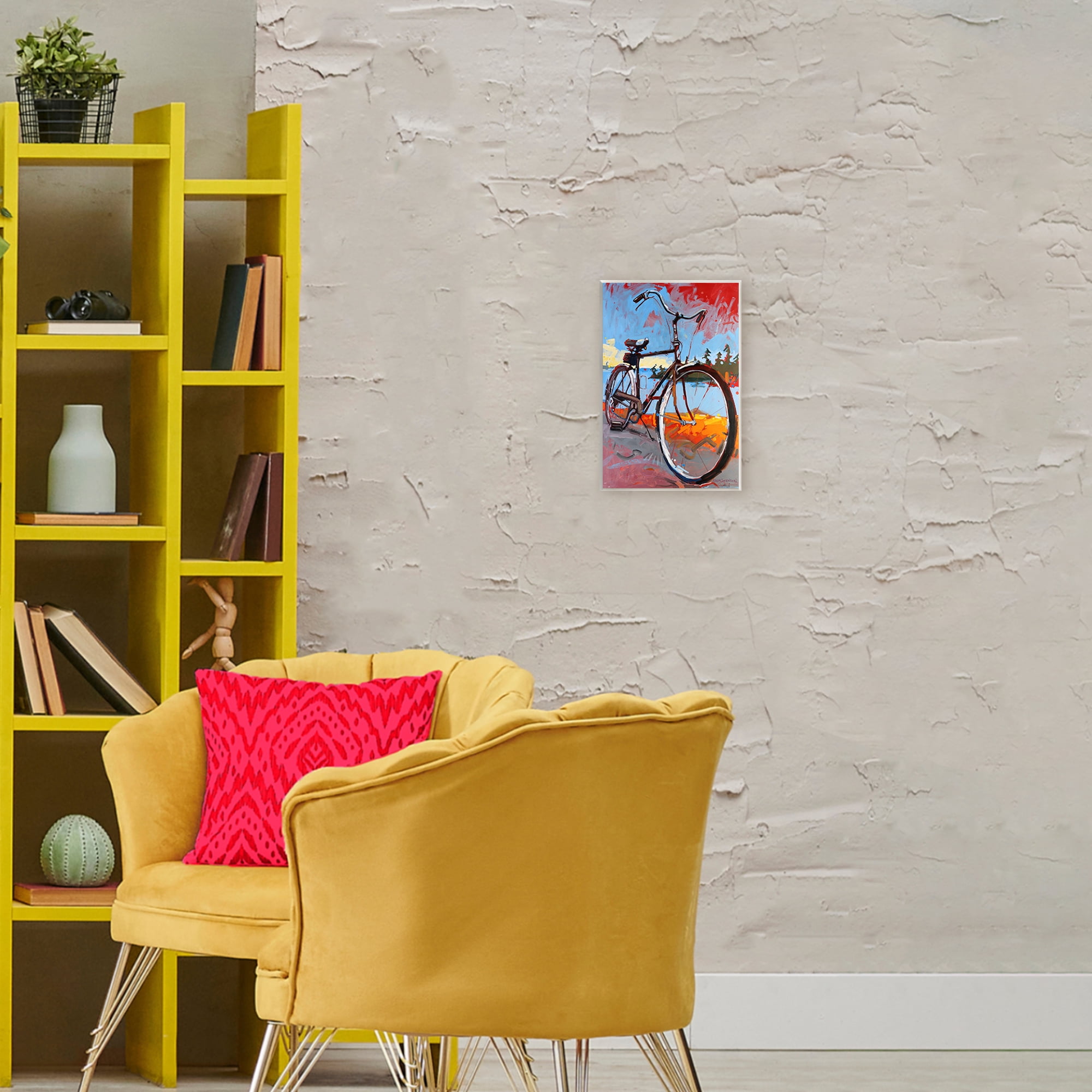 Tonight Bicycle Journey Wall Plaque Art, design by Adam Swanson