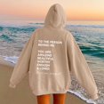 thumbnail image 2 of Vedolay Womens Sweatshirt Hoodies for Women 2023 Casual Half Zip Pullover Sweatshirt Long Sleeve Knit Tunic Pullover Tops,Khaki S, 2 of 4