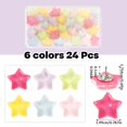 thumbnail image 2 of Chinchetas EMUTOL Estrella 24 unidades Resina Coloridas con Metal, 2 of 7