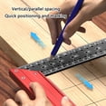 thumbnail image 2 of Carpenter Square with Retractable Foot Precisions Measuring Square Clear Scale for Stable & Accurate Angles Measurements, 2 of 11
