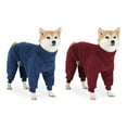 thumbnail image 6 of Thickened Fleece Dog Coat Full Body Wrap Four Leg Pet Coat For Active Pet Outdoor Actvity Breeds Indoor Home Pajamas, 6 of 9