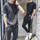 thumbnail image 2 of Conjuntos de pantalones superiores Ropa deportiva elegante y sencilla Tendencia 2024 Elásticos Novedades Camiseta Hombre Sudadera barata a juego 5xl Ropa holgada Xl para hombre, 2 of 5