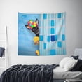thumbnail image 6 of Balery Prague Ratter Dog in Bathtub Pattern Tapestry 60x51 Inches - Large Wall Hanging Tapestry for Bedroom, Living Room, Dorm Decor - Artistic and Aesthetic Room Decor, 6 of 9