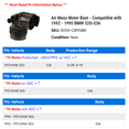 thumbnail image 2 of Air Mass Meter Boot - Compatible with 1992 - 1995 BMW 325i E36 1993 1994, 2 of 2