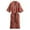 A-Red231, variant on Women's Geometric Print Bathrobe Short Sleeve Open Front Bedtime Sleep Robe