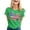 v#24Green165, variant on WAYUTE Women Shirts Us National Flag Pattern USA 1776-2026 Letter Print Short Sleeve Crew Neck For 4Th Of July Party Night Casual Tee,Dark Gray,M