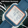 thumbnail image 4 of Reloj Deportivo Digital Impermeable Hombres Mujeres Doble Horario Stopwat EL Retroiluminación Alarma Casual Al Aire Libre, 4 of 7