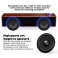 thumbnail image 3 of Desktop Computer Soundbar, Easy To Control Low Noise USB Powered Wooden Computer Speakers  For, 3 of 8