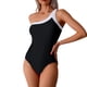 thumbnail image 5 of Trajes de baño para mujer, Trajes de baño para mujer, Traje de baño liso de color sólido, combinación de colores conservadora, traje de baño liso para mujer, 5 of 9