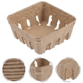 thumbnail image 4 of Cesta de bayas de papel de 50 piezas Bandeo de frutas para el hogar Cesta de fruta de bayas Canasta de pulpa de papel, 4 of 6