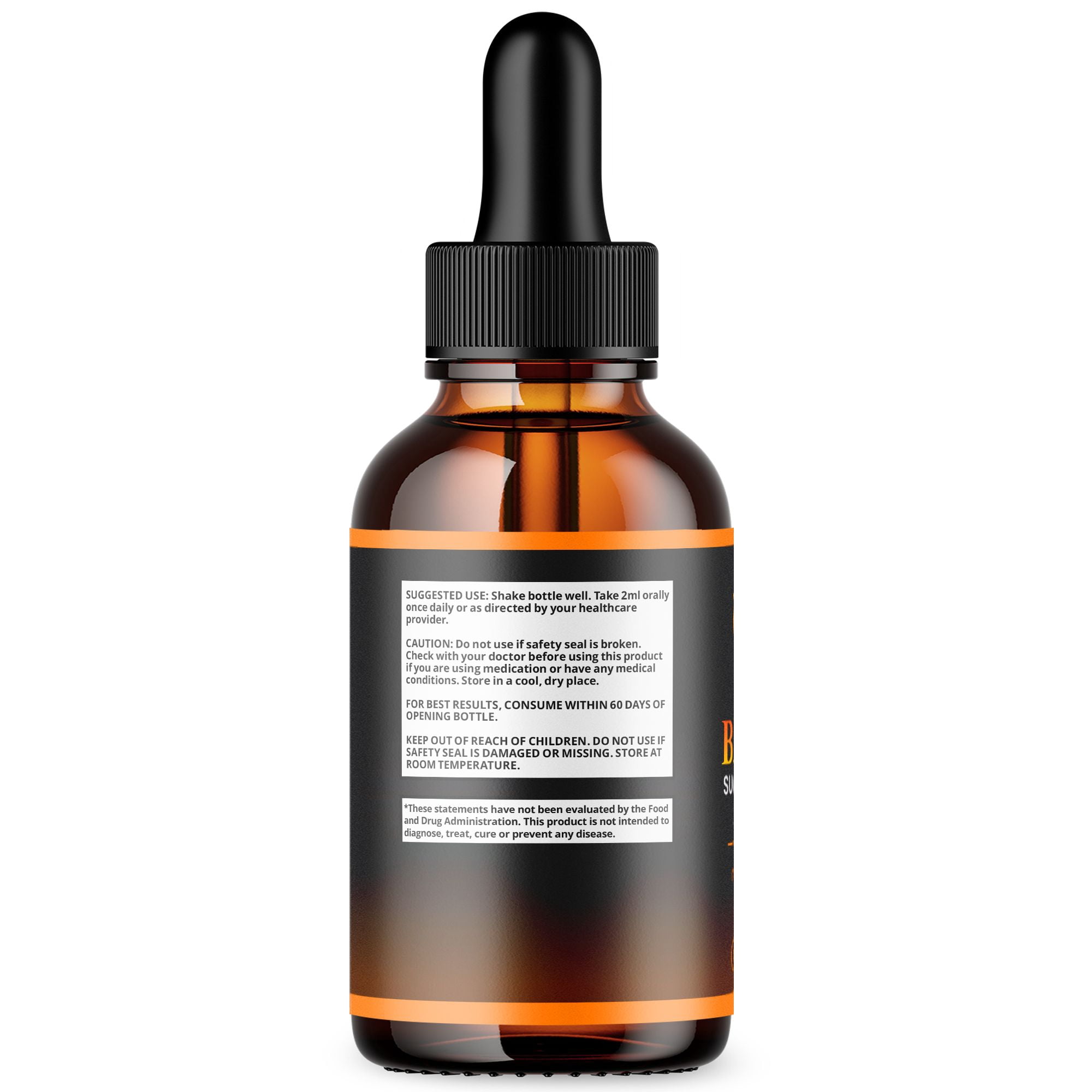 Black Sugar Protect Advanced Formula Drops Blood Balance Support Supplement 150 Servings