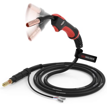 MIG Welding Gun Torch Stinger - Electric MIG Welder Part Replacement With 180° Flexible Neck