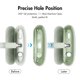 thumbnail image 2 of Funda Repuesto 3 en 1 Silicona Transparente Elf Ear para Airpods Max () Verde, 2 of 9